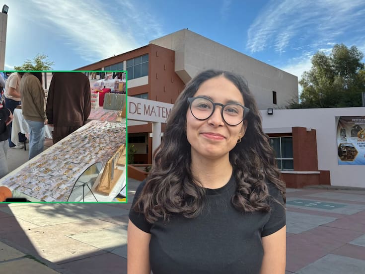 Diana Paloma, alumna de la Unison, crea bazar en Matemáticas para que estudiantes den a conocer sus emprendimientos