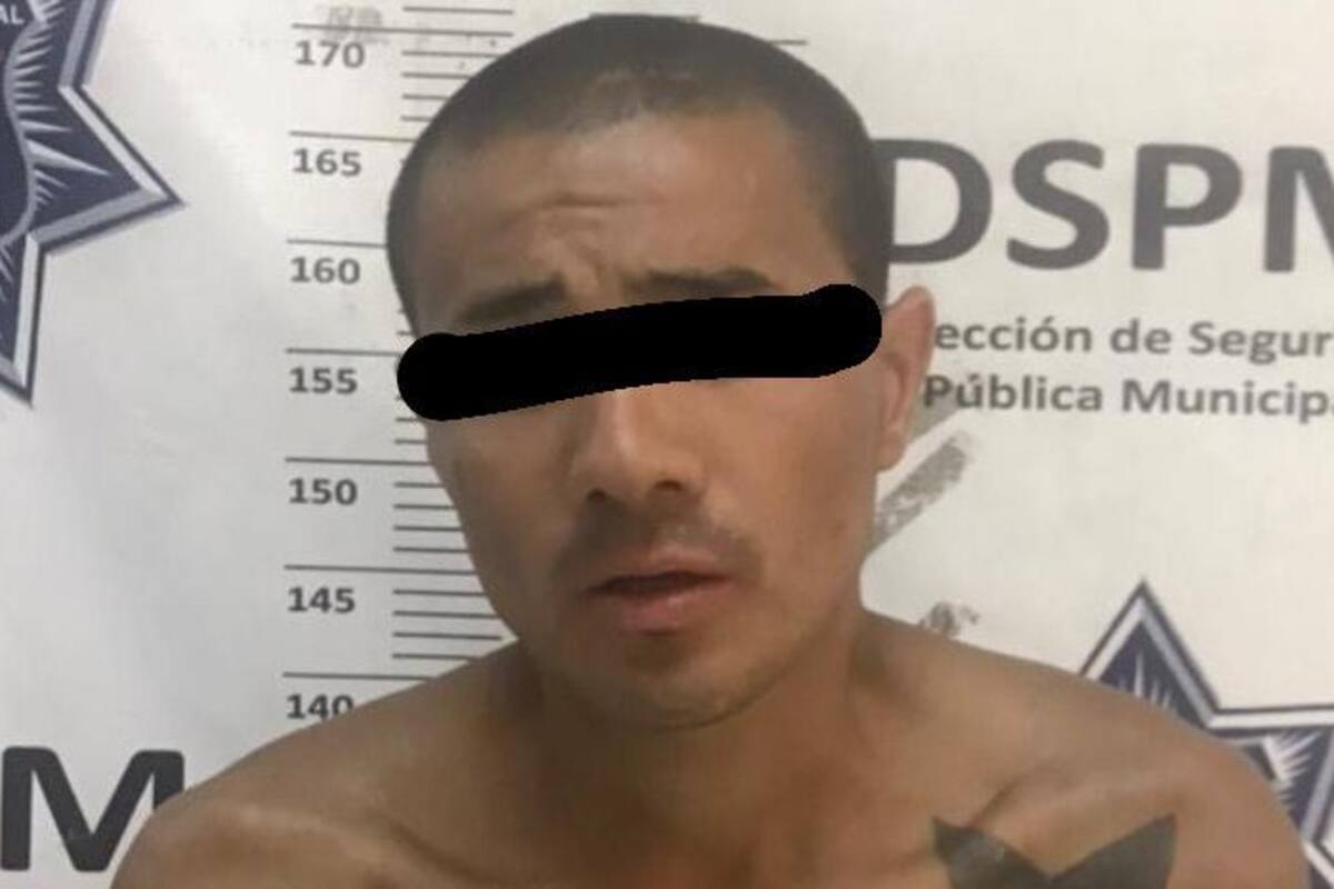 Arrestan a sujeto por portación de arma prohibida en la colonia primera sección