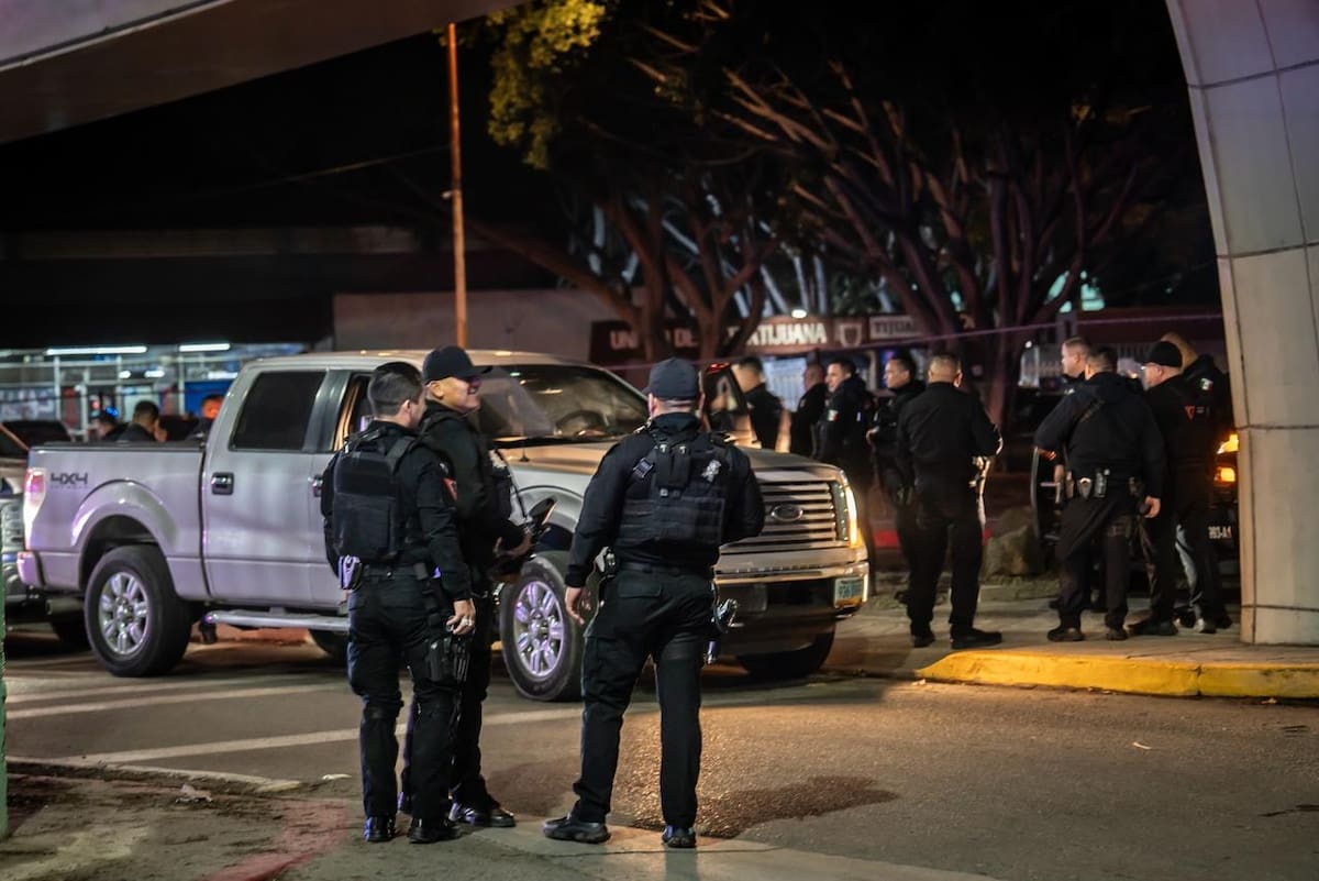 La movilización inició en Zona Centro y se extendió por la Vía Rápida Poniente. Foto: Border Zoom