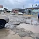 Lluvias evidencian deterioro del pavimento en el bulevar Benito Juárez