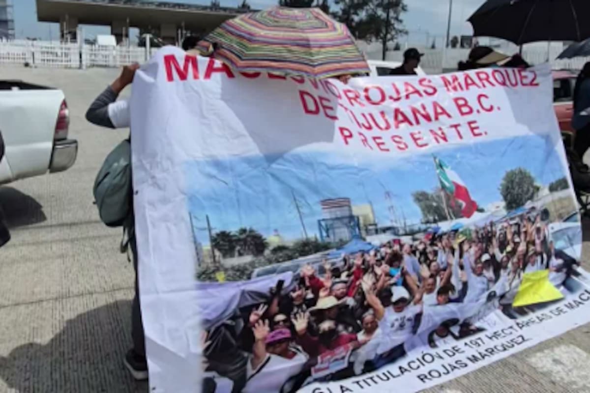 Maclovio Rojas bloquea ingreso a México por Otay; afectan cruce de transportistas