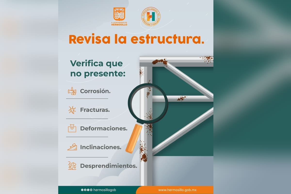 Ayuntamiento de Hermosillo pide revisar anuncios espectaculares ante fuertes vientos