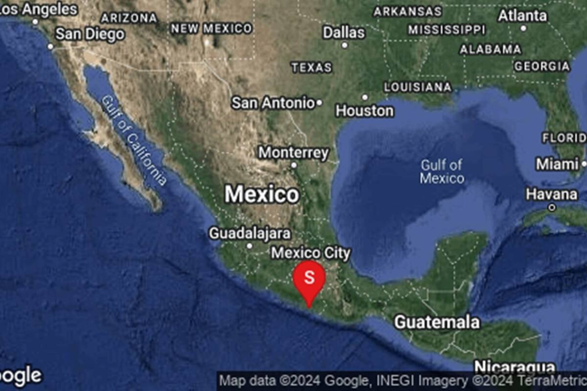 Se registra sismo de magnitud 5.4 en San Marcos, Guerrero; se percibe en CDMX