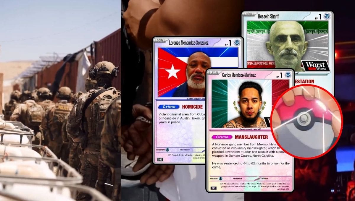 DHS uso de canción de Pokémon en operativos antiinmigración y presentación de casos criminales.