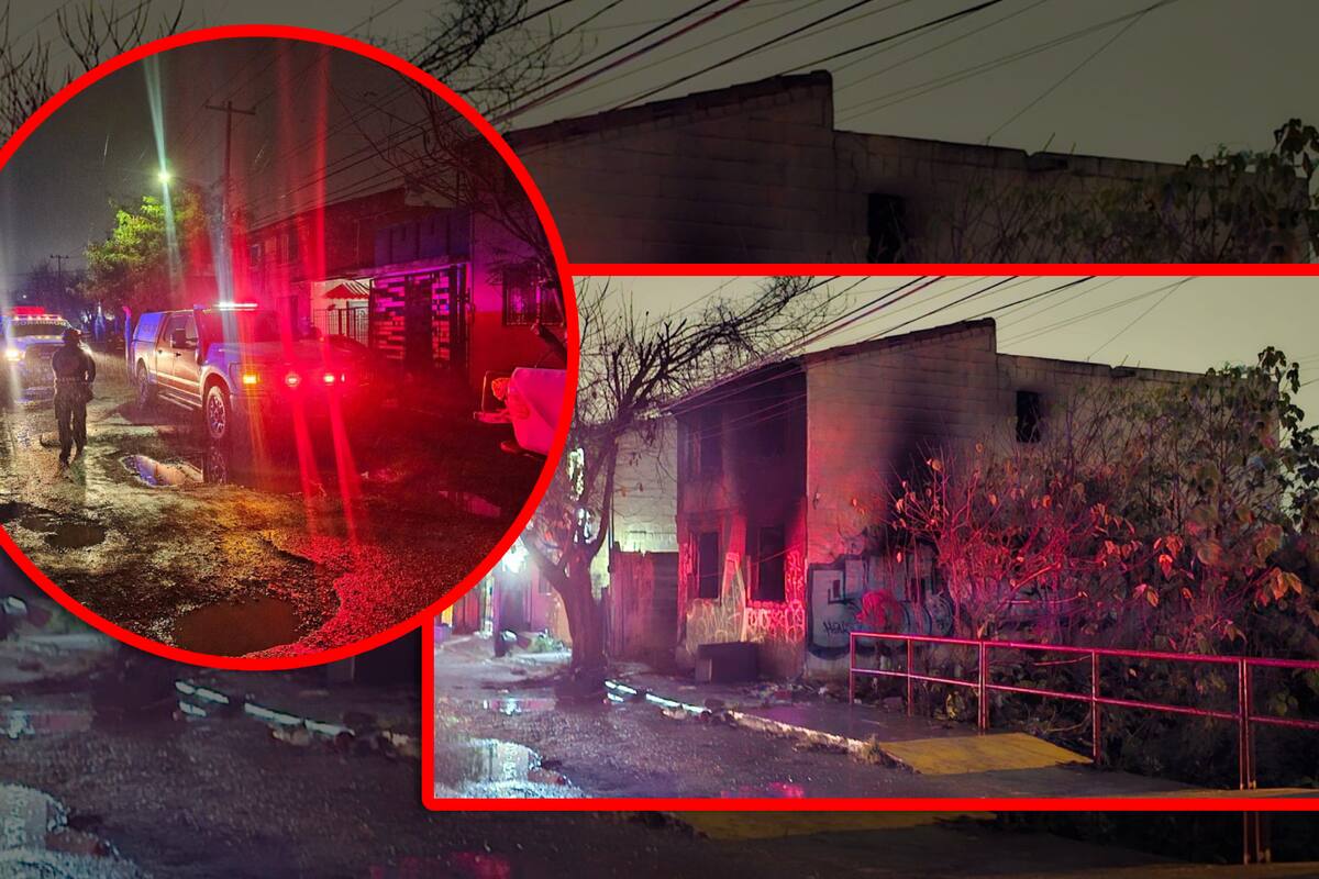 Mujer muere calcinada y su pareja sale con lesiones al incendiarse su hogar en Nuevo León