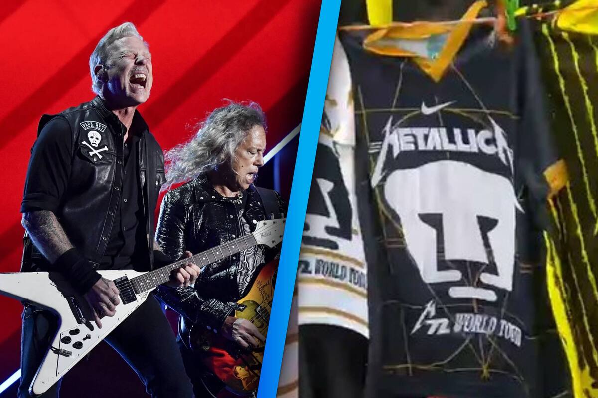 CDMX: Comerciantes piratas lanzaron camiseta de Pumas con logo de Metallica