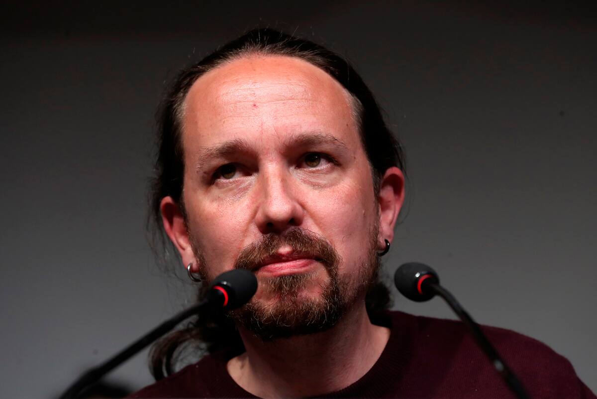 MADRID, 04/05/2021.- El líder de Unidas Podemos y candidato a la presidencia de la Comunidad de Madrid, Pablo Iglesias, comparece ante los medios hoy martes en la sede del partido, en Madrid, tras conocer los resultados de las elecciones autonómicas. EFE/Kiko Huesca