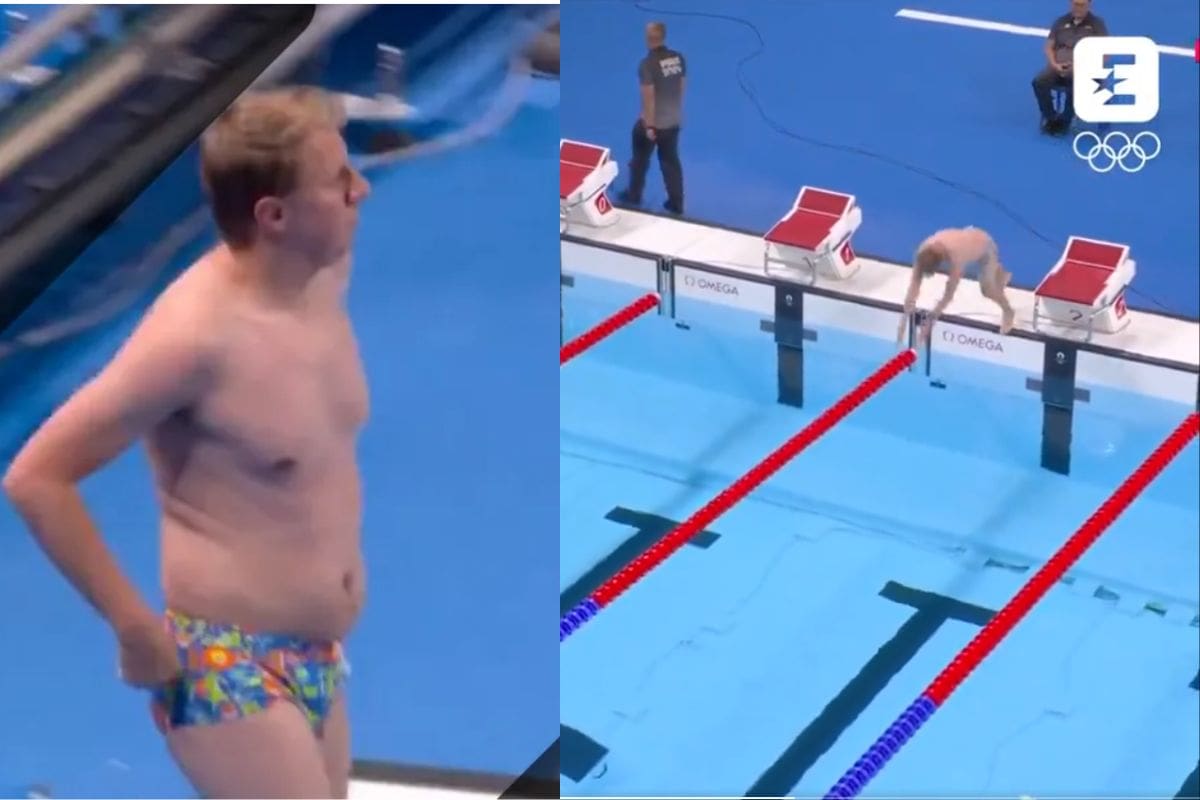 “Representa a los simples mortales”: VIDEO de hombre tirándose a alberca olímpica se hace viral