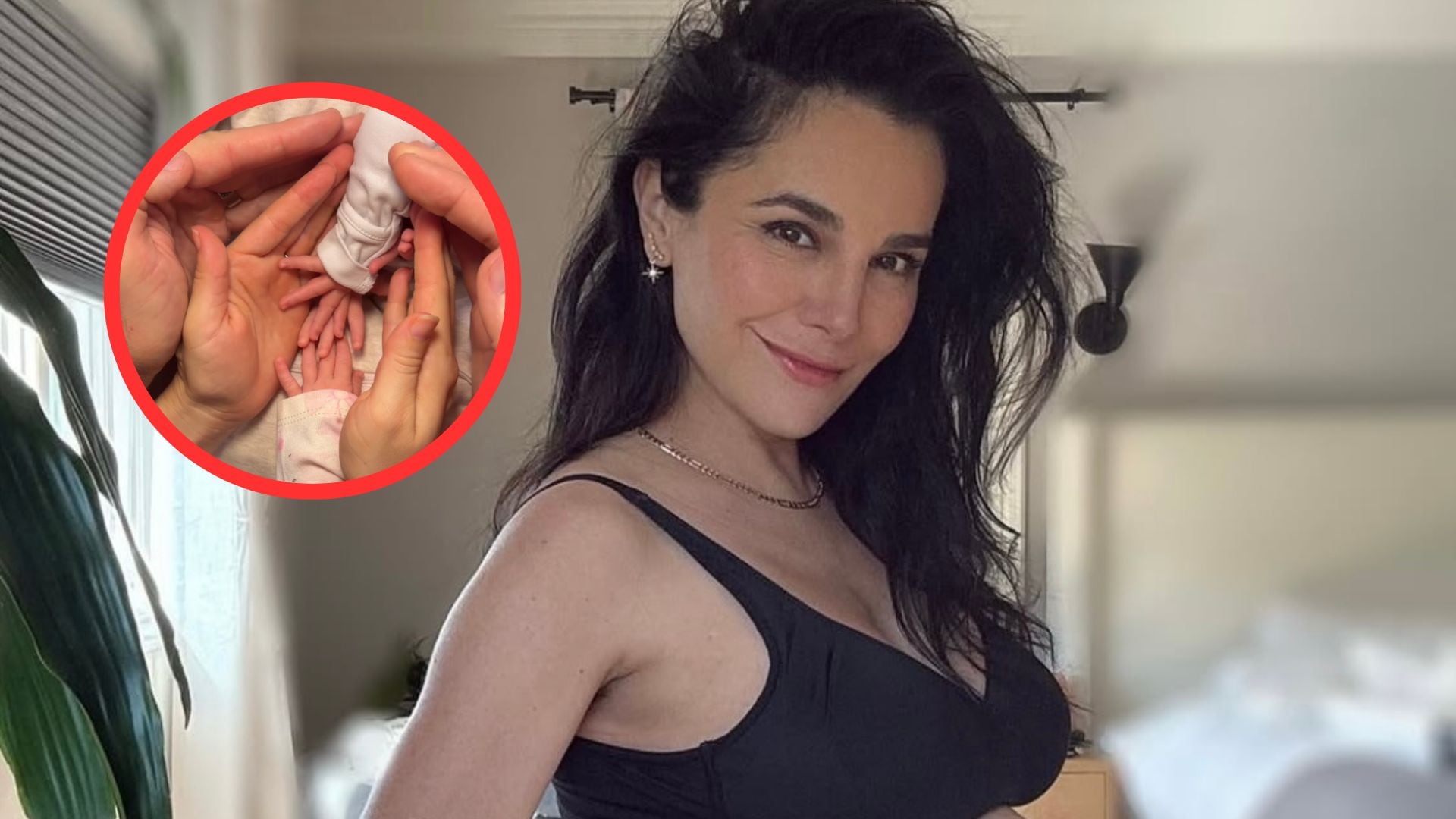 Martha Higareda y Lewis Howes anuncian el nacimiento de sus gemelas.