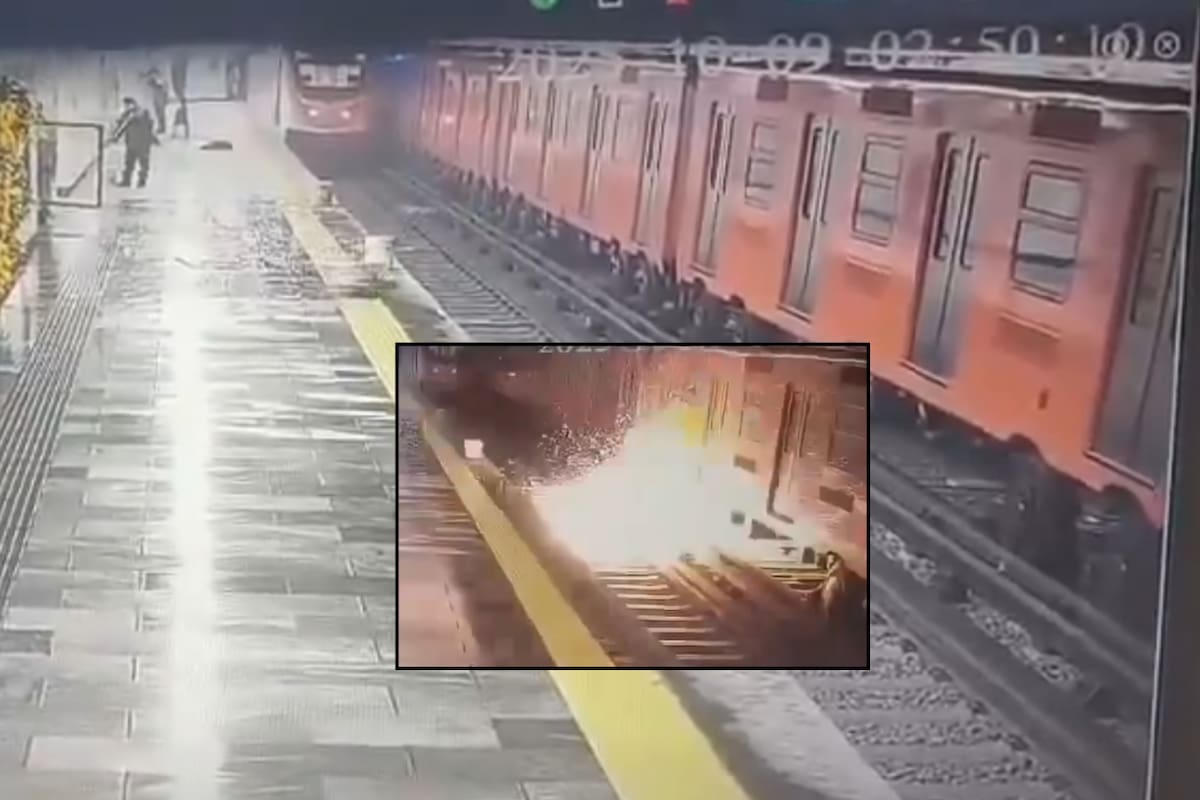 VIDEO: Máquina “embrujada” se mueve sola  provoca un corto circuito en el Metro de la CDMX