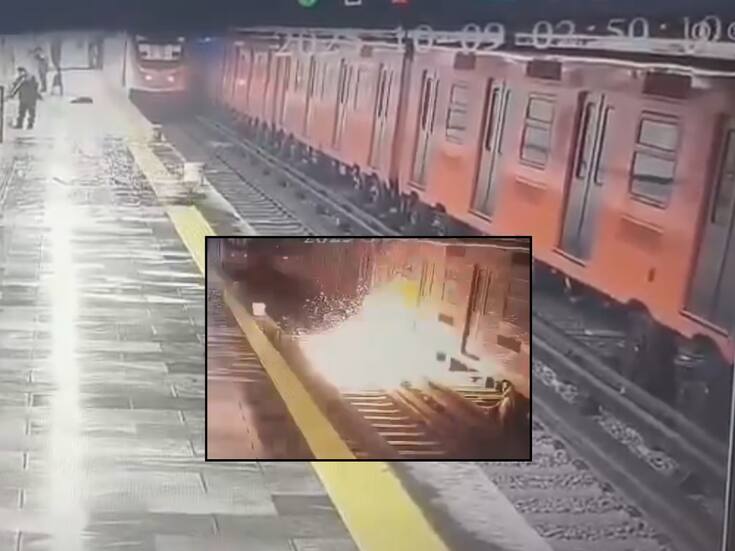 VIDEO: Máquina “embrujada” se mueve sola  provoca un corto circuito en el Metro de la CDMX