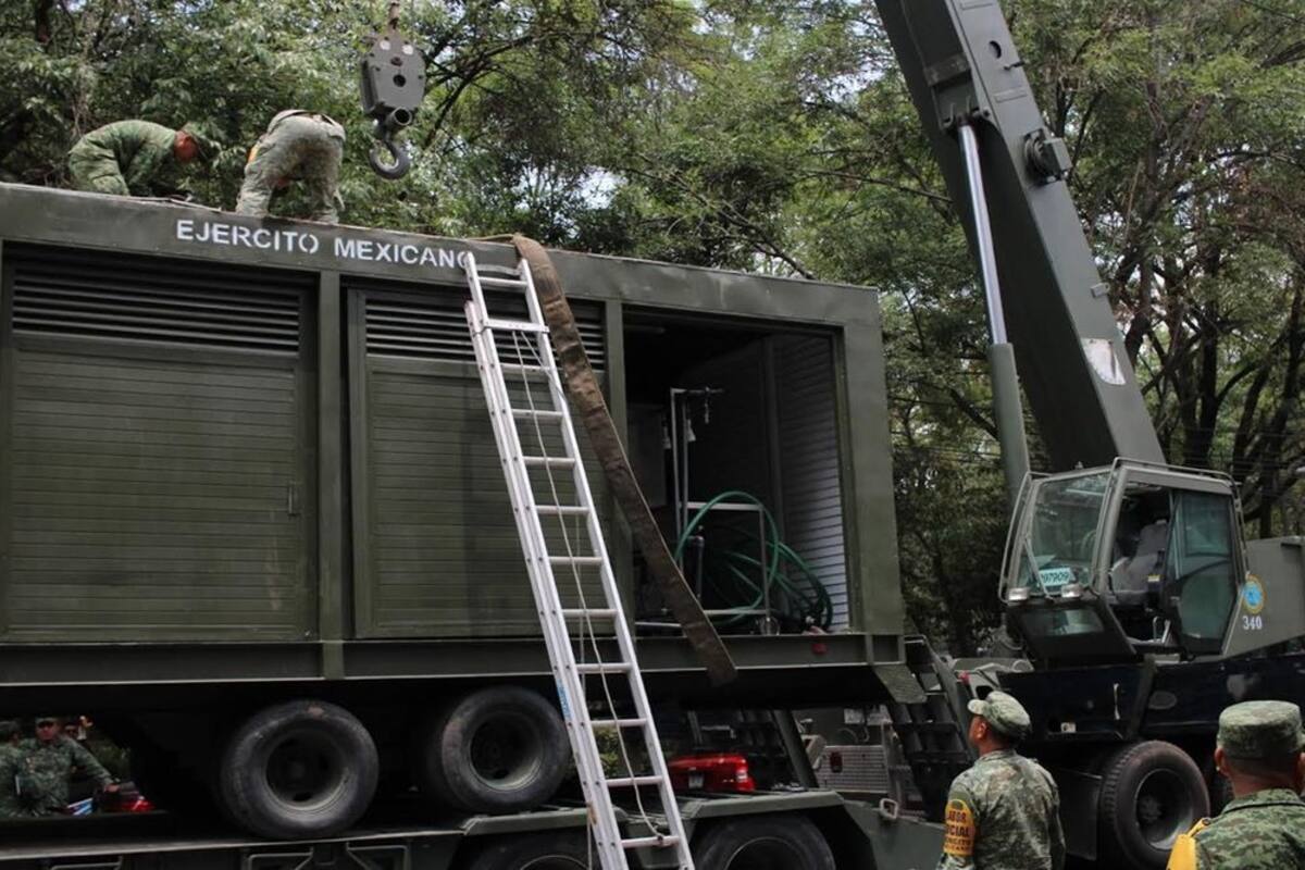 CDMX: Aplican Plan DN-IIIE y llevan planta purificadora móvil a colonias de la Benito Juárez