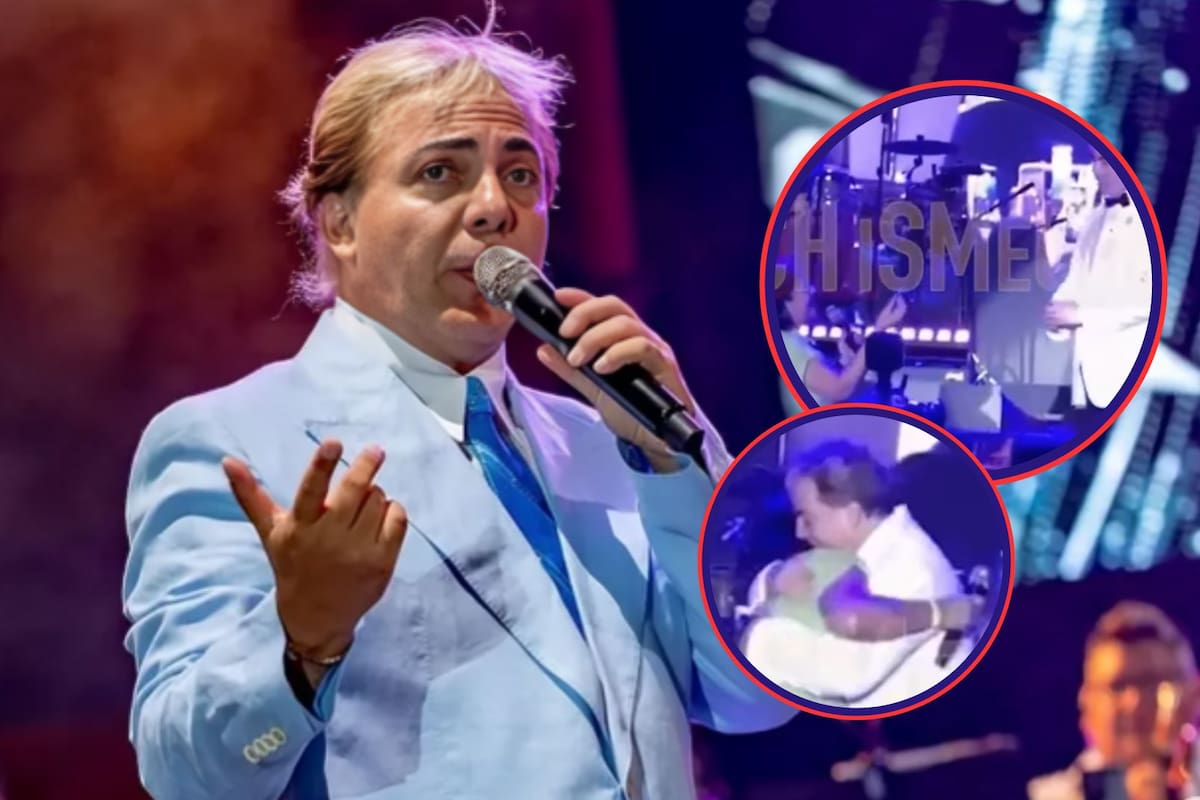 Fan le pide matrimonio a Cristian Castro en pleno concierto y esta fue su reacción
