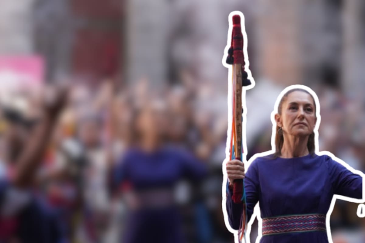 Se viraliza imagen de Claudia Sheinbaum en ritual indígena por el 8M por esta razón