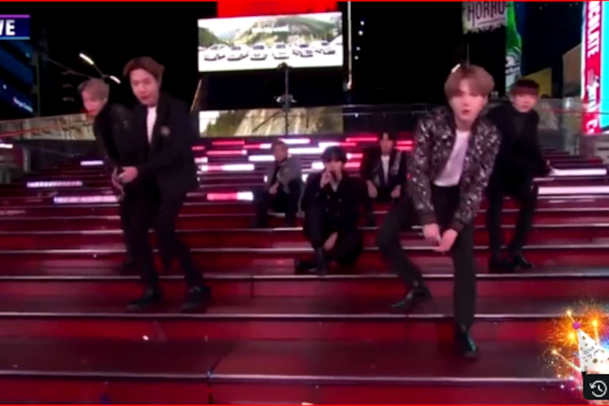 Así fue la presentación de BTS en Times Square; opacaron a todos los otros invitados