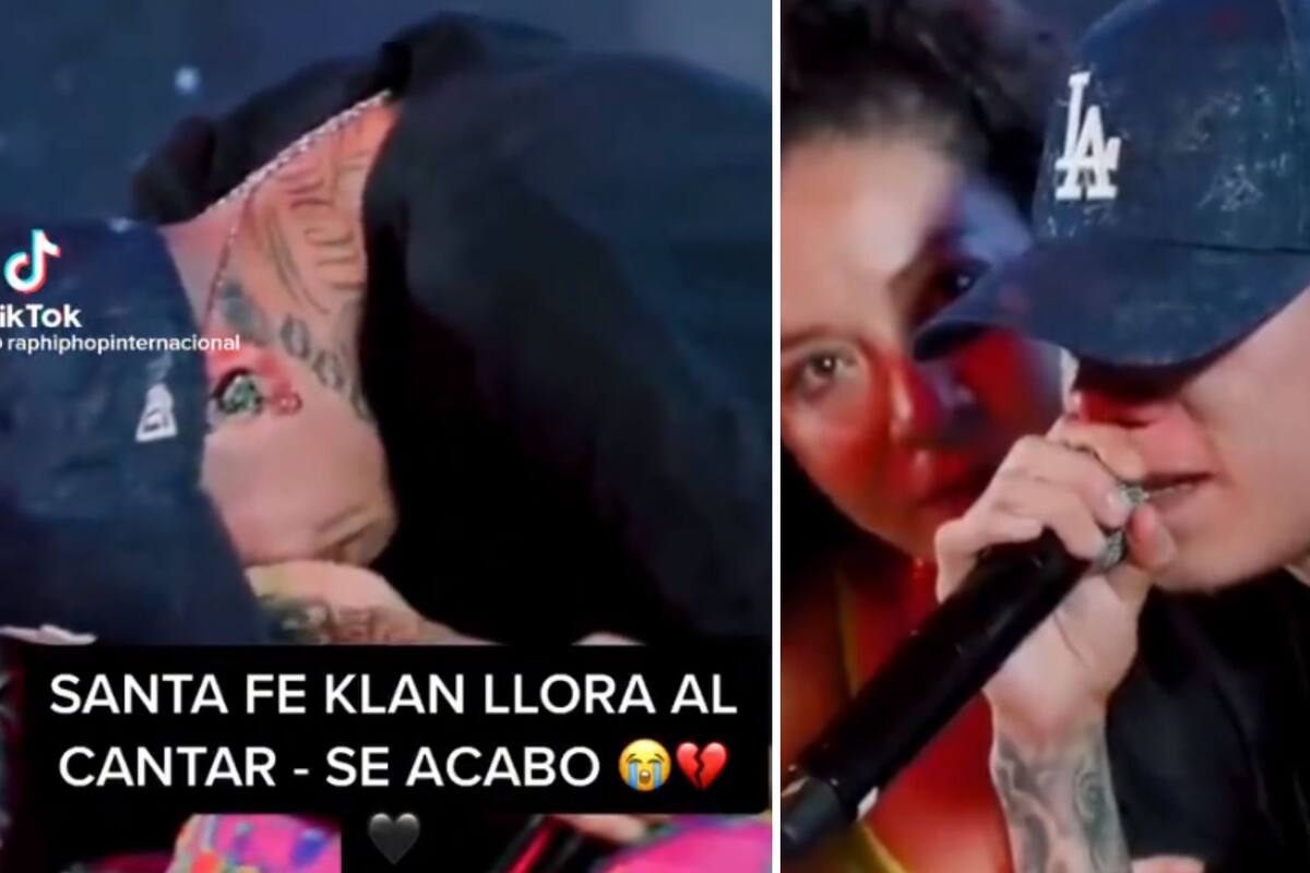 VIDEO: Santa Fe Klan se rompe en llanto en pleno concierto