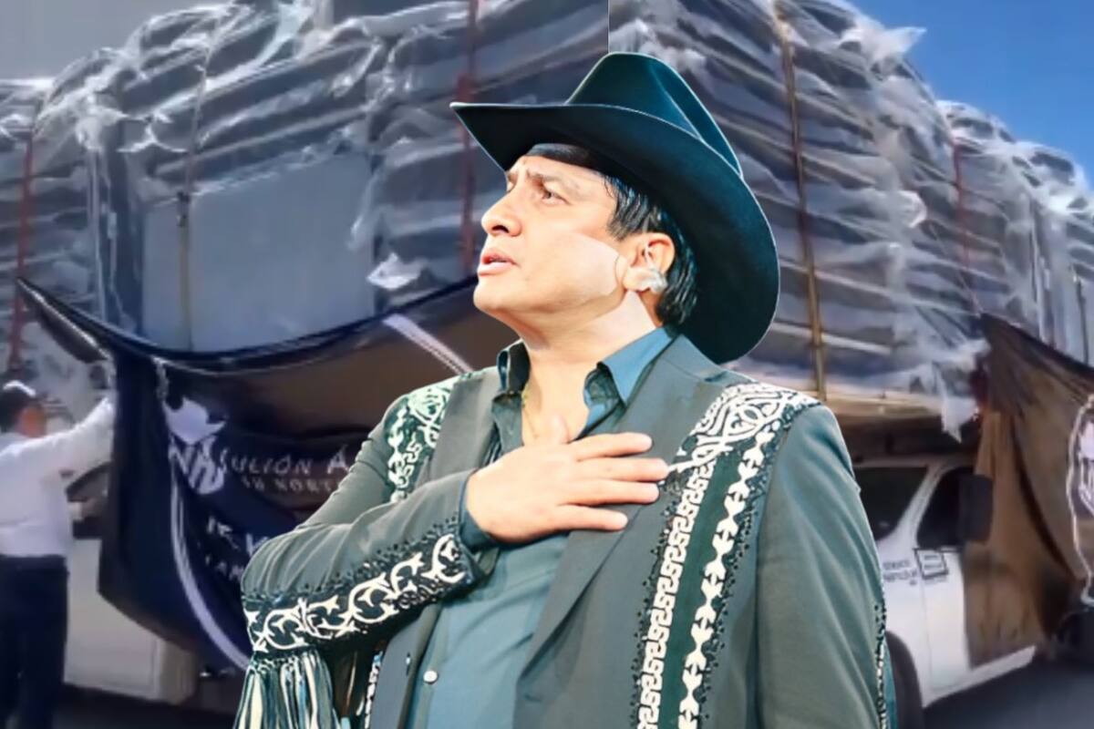 Julión Álvarez realiza donativo en apoyo a afectados por inundaciones en Reynosa