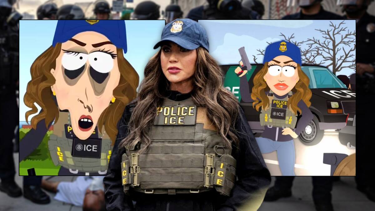 Kristi Noem reacciona al episodio de South Park que la satirizó: Se burla de su “obsesión de disparar a perritos”, su rostro derretido por el bótox y que ICE solo arresta “a los cafés”