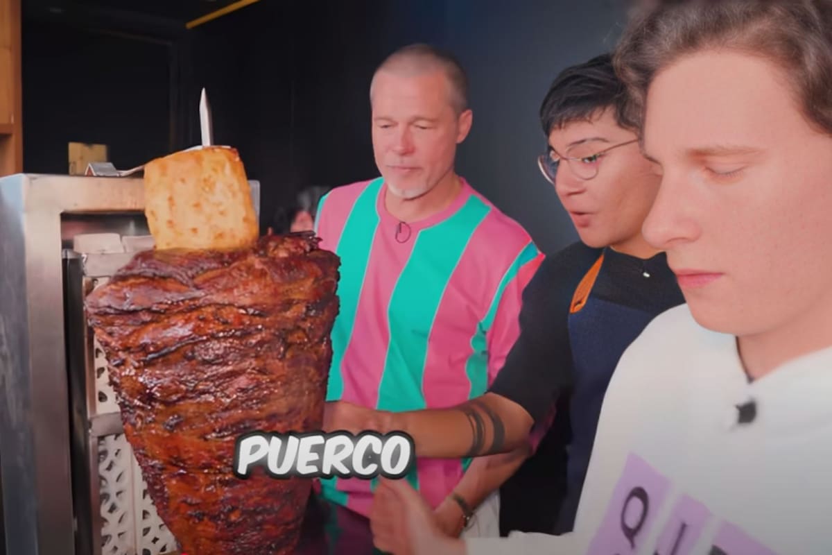 Brad Pitt sorprende al comer chicharrón estilo mexicano junto a ‘Chef en Proceso’ y RobeGrill