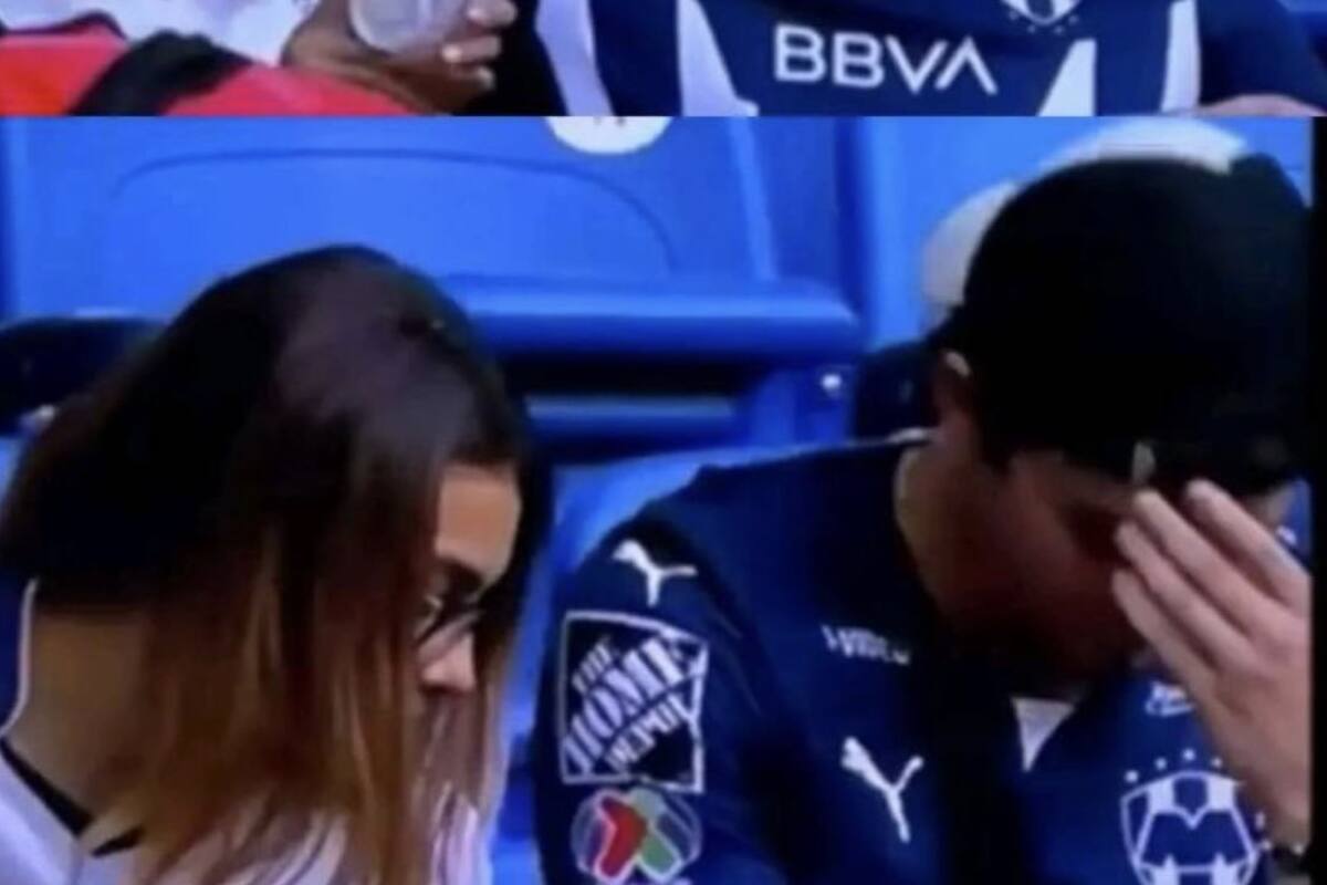VIDEO: Transmisión exhibe supuesta infidelidad en partido de Rayados y reacción se viraliza