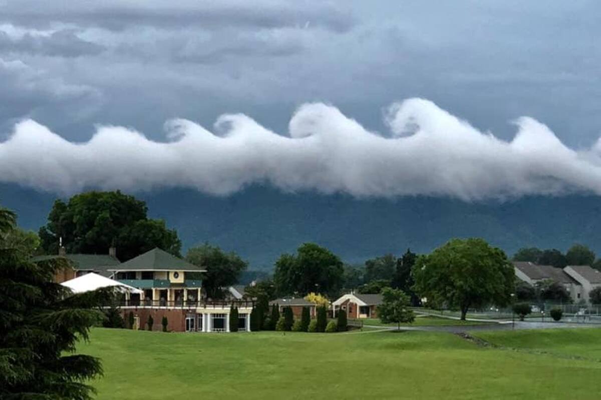 Peculiares nubes en forma de ola sorprenden a Virginia