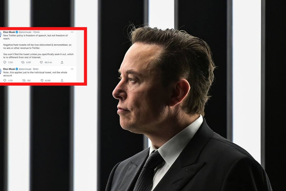 Los tuits negativos y de odio se reducirán al máximo y no podrán monetizar: Elon Musk
