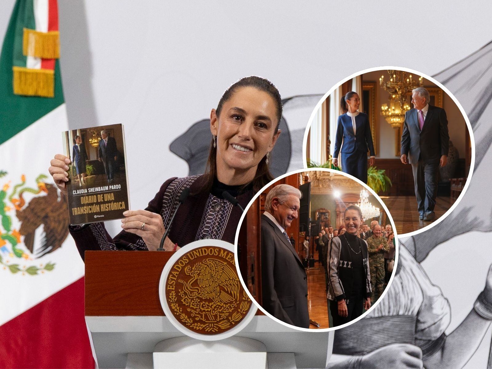 Diario de una transición histórica’, el nuevo libro de Claudia Sheinbaum. | Crédito: Presidencia/X @lopezobrador_
