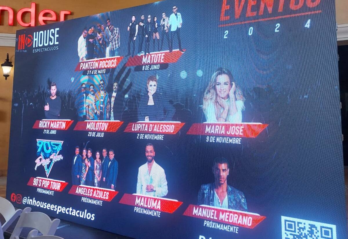 Artistas de talla internacional se presentarán en la región este 2024.