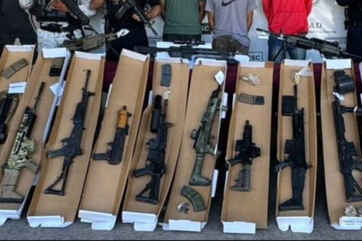 Sedena asegura 697 armas de fuego en BC este 2025
