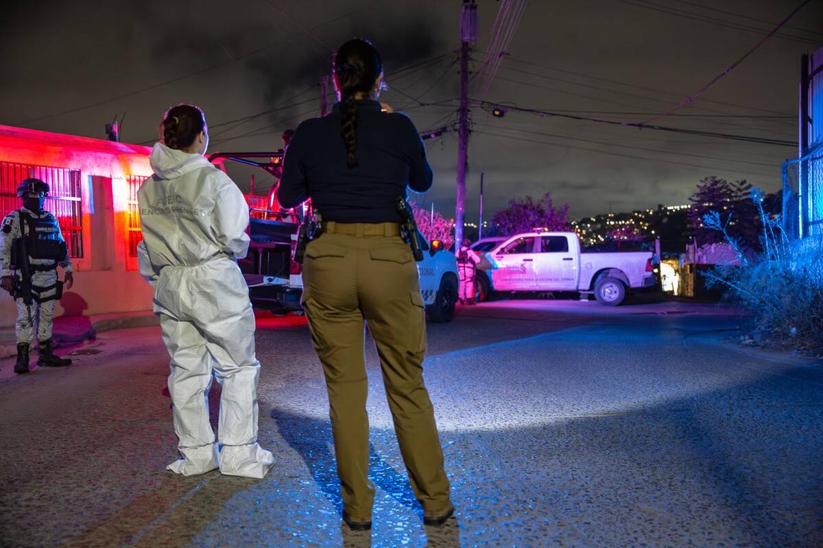 El cadáver presentaba heridas de arma de fuego en la cabeza. Foto: Border Zoom