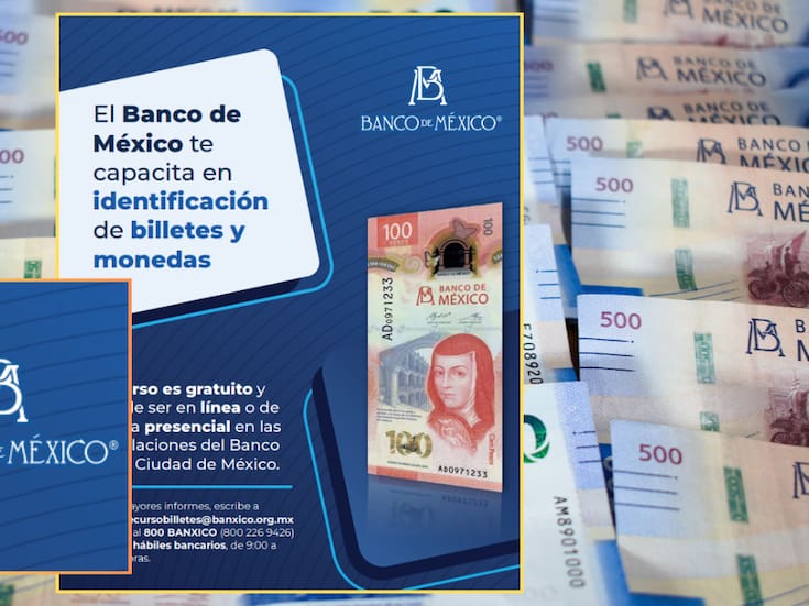 El Banco de México te capacita para identificar billetes y monedas con este curso gratuito