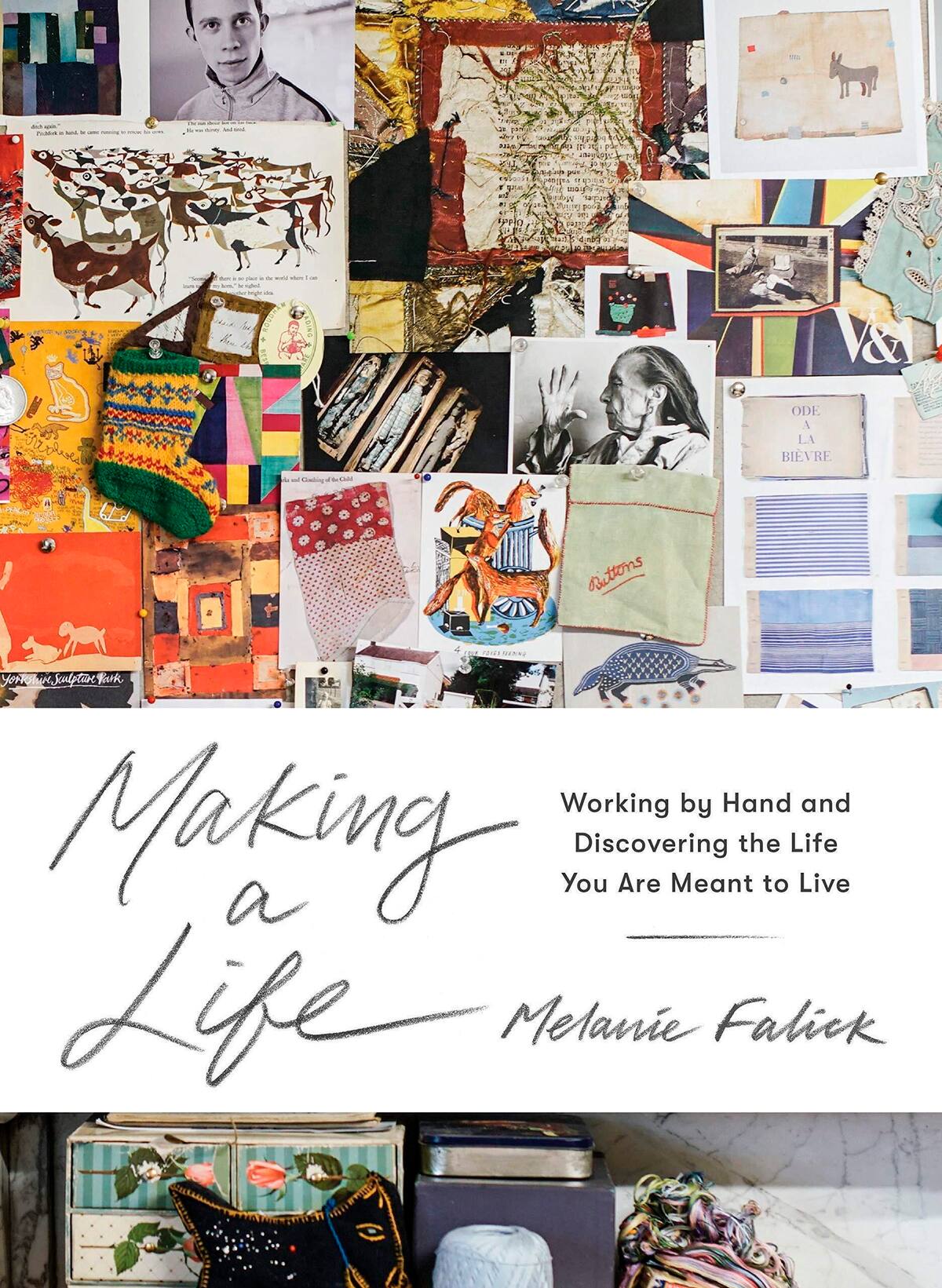 En esta imagen proporsionada por Artisan Books, la portada del libro "Making a Life" de Melanie Falick. (Rinne Allen/Artisan Books vía AP)