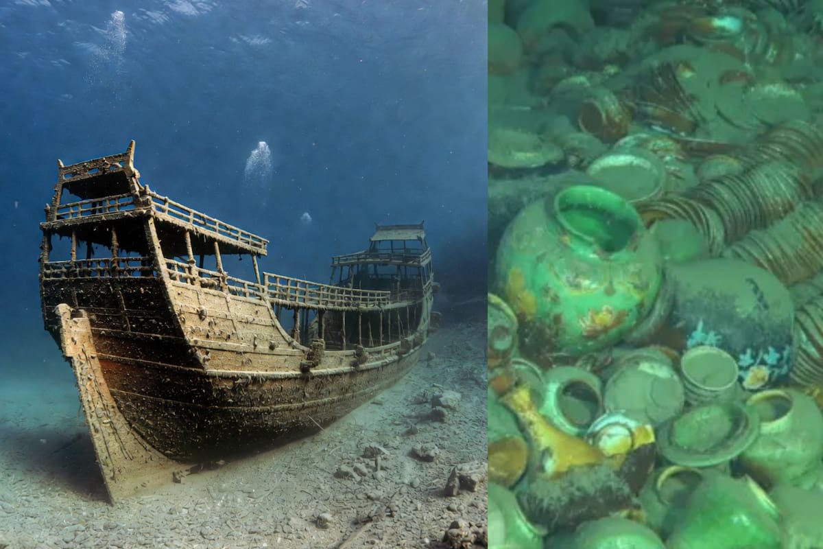 Hallan dos barcos de la dinastía Ming a 1,500 metros de profundidad en el mar de China Meridional