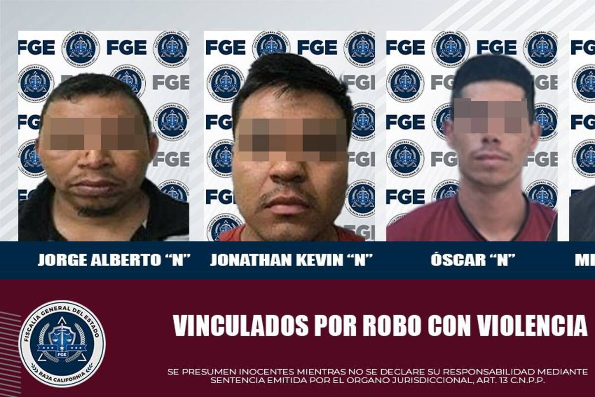 Vinculan a proceso a cuatro imputados por asaltos