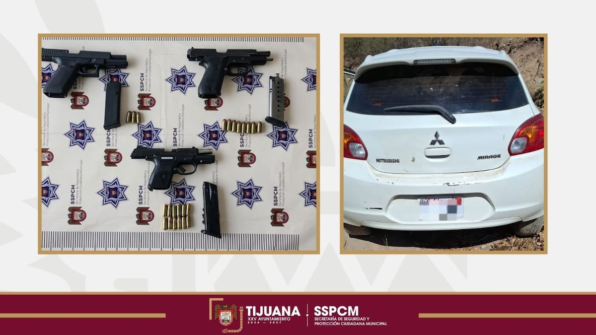 Elementos de la Policía Municipal de Tijuana desplegaron un operativo en la colonia La Joya tras el ataque que dejó a dos personas heridas. Foto: Cortesía