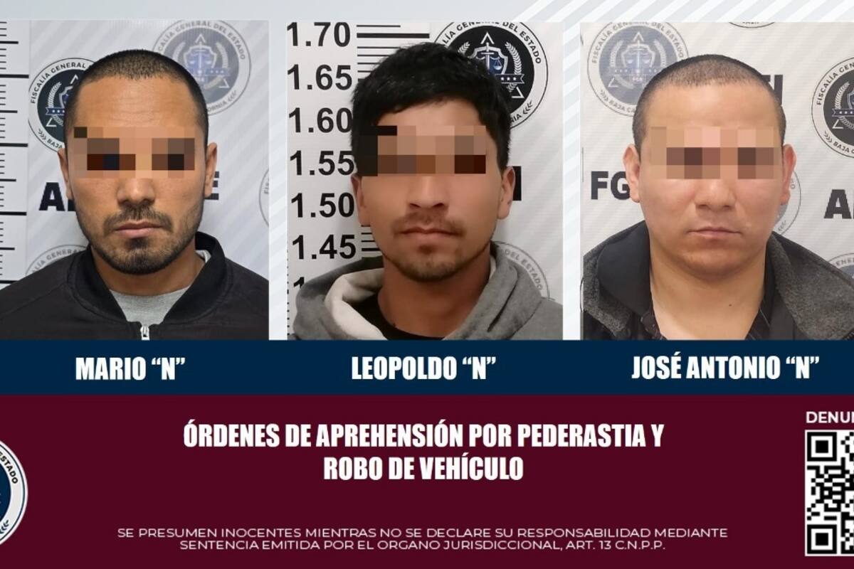 Policiaca Tijuana: vinculan a tres por pederastia y robo