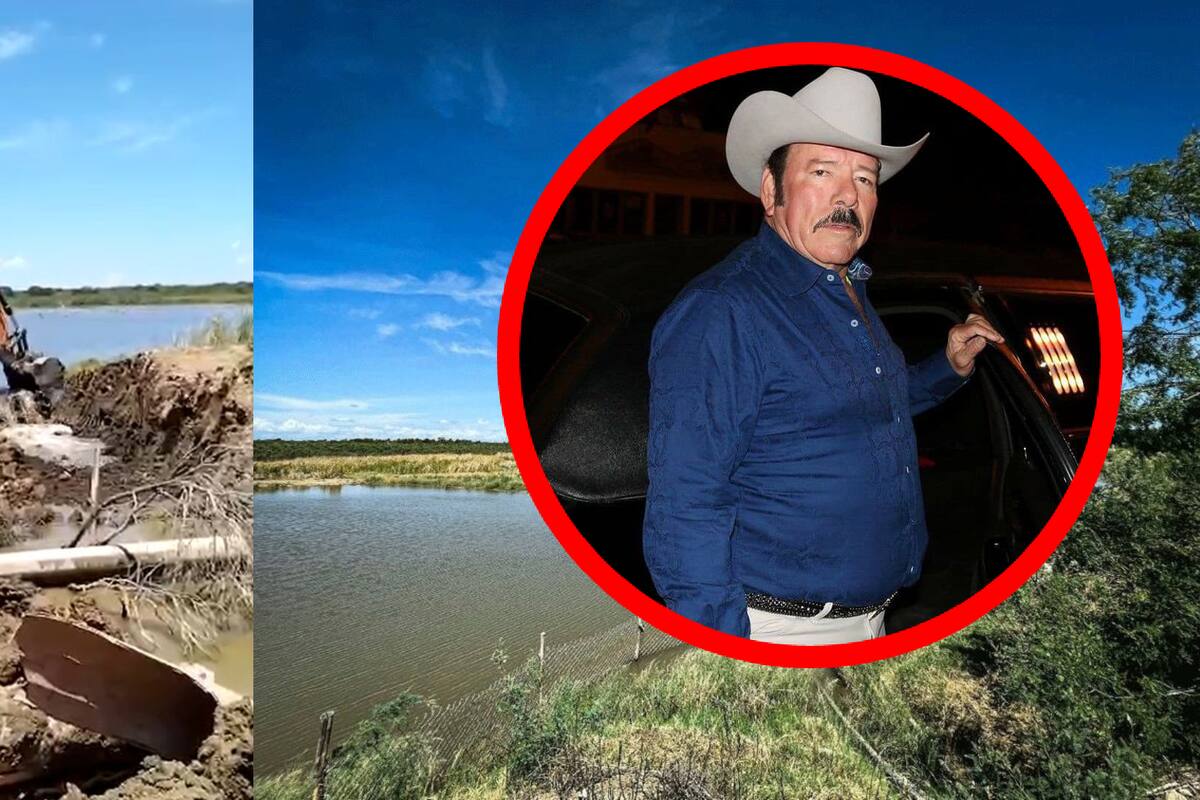 Recuperan agua de dos represas ilegales en rancho de Lalo Mora en Nuevo León