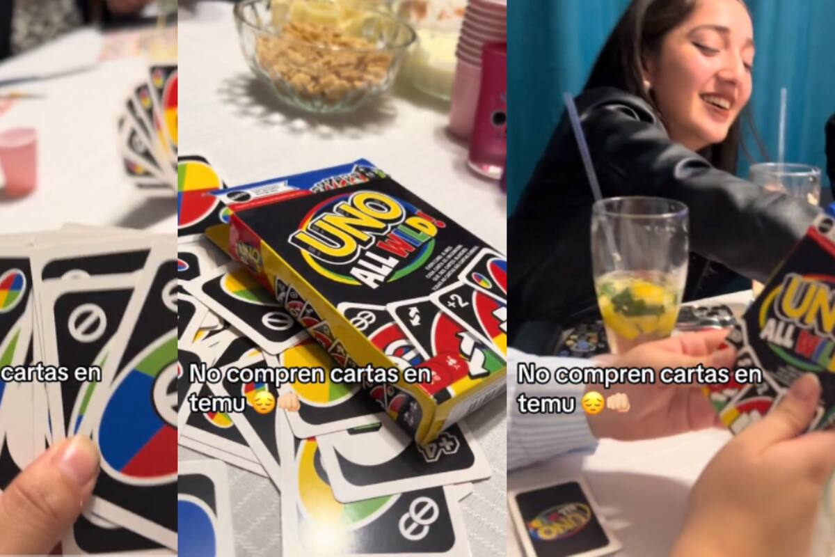 Jóvenes compran un UNO en Temu y creen que las cartas están defectuosas por esta razón