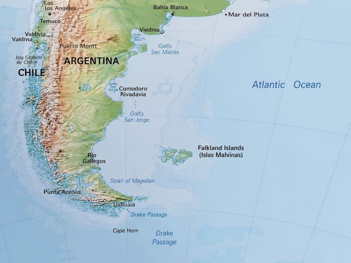 Ubicación de las Islas Malvinas (ChatGPT)