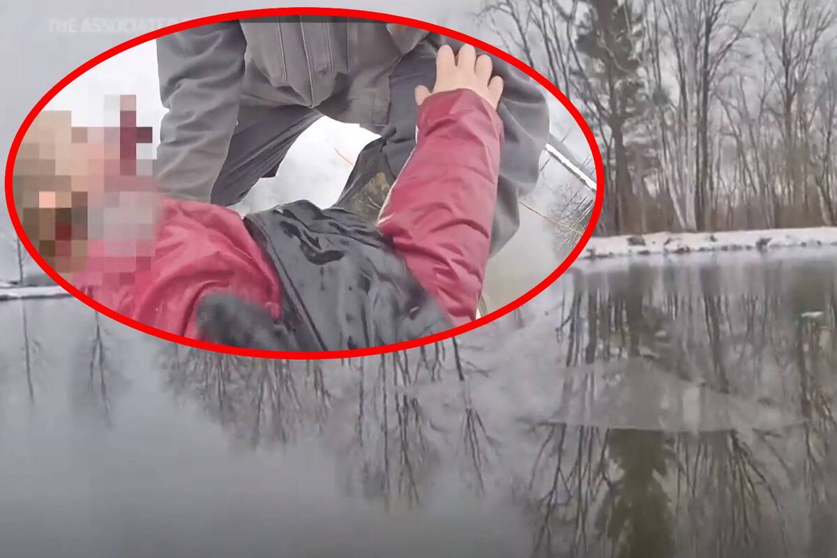 VIDEO: Policía se sumerge en un estanque helado para salvar a una niña de 8 años en Vermont