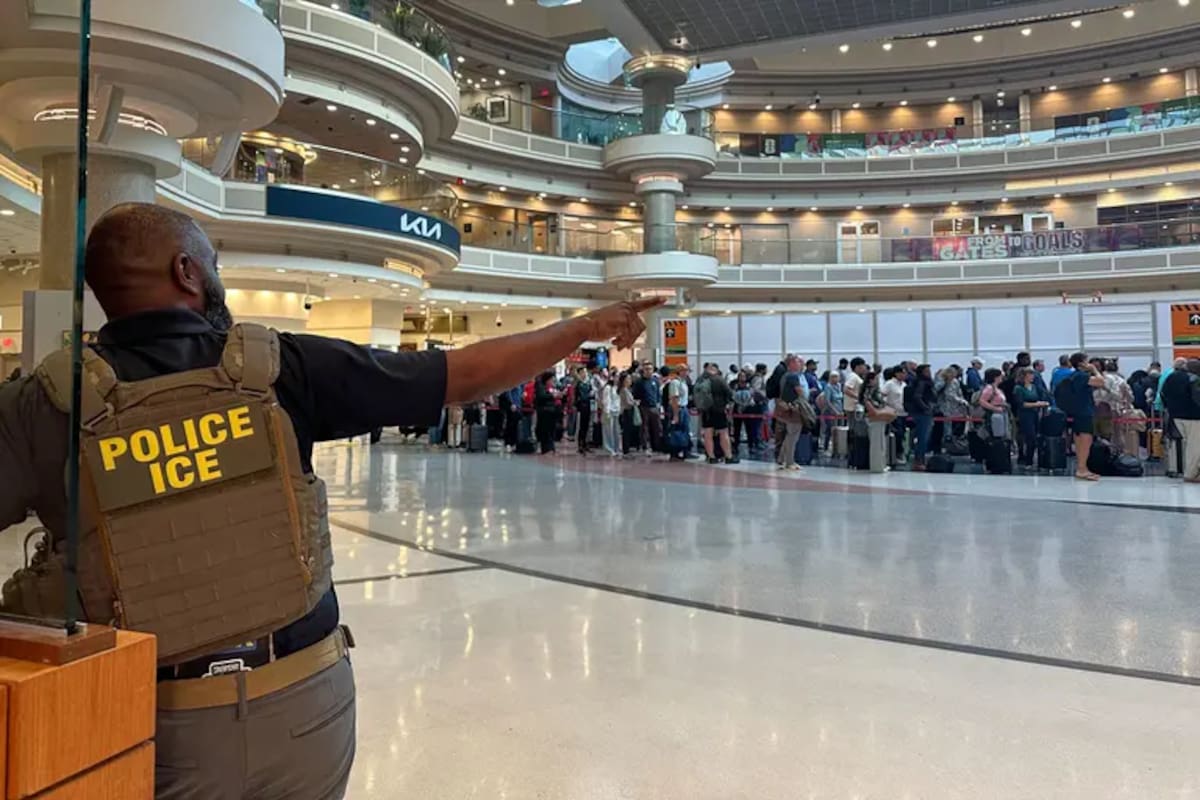 Caos en aeropuertos de Estados Unidos: filas de hasta 4 horas y ausencias de hasta 40% en Transportation Security Administration obligan a desplegar agentes migratorios para contener crisis