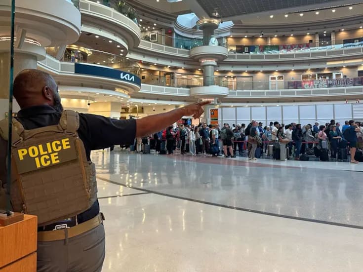 Caos en aeropuertos de Estados Unidos: filas de hasta 4 horas y ausencias de hasta 40% en Transportation Security Administration obligan a desplegar agentes migratorios para contener crisis