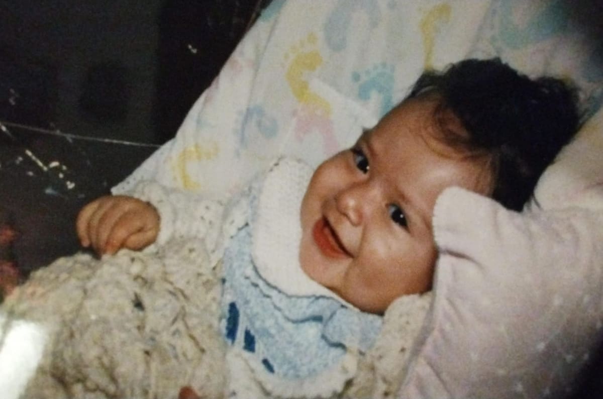 Foto de pequeña de Paulina Urquiza. Foto: Facebook