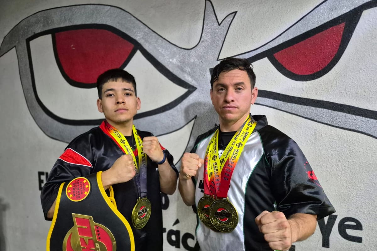 Enrique Rodríguez y Leonardo Ornelas conquistan cuatro oros en el Mundial de Kickboxing