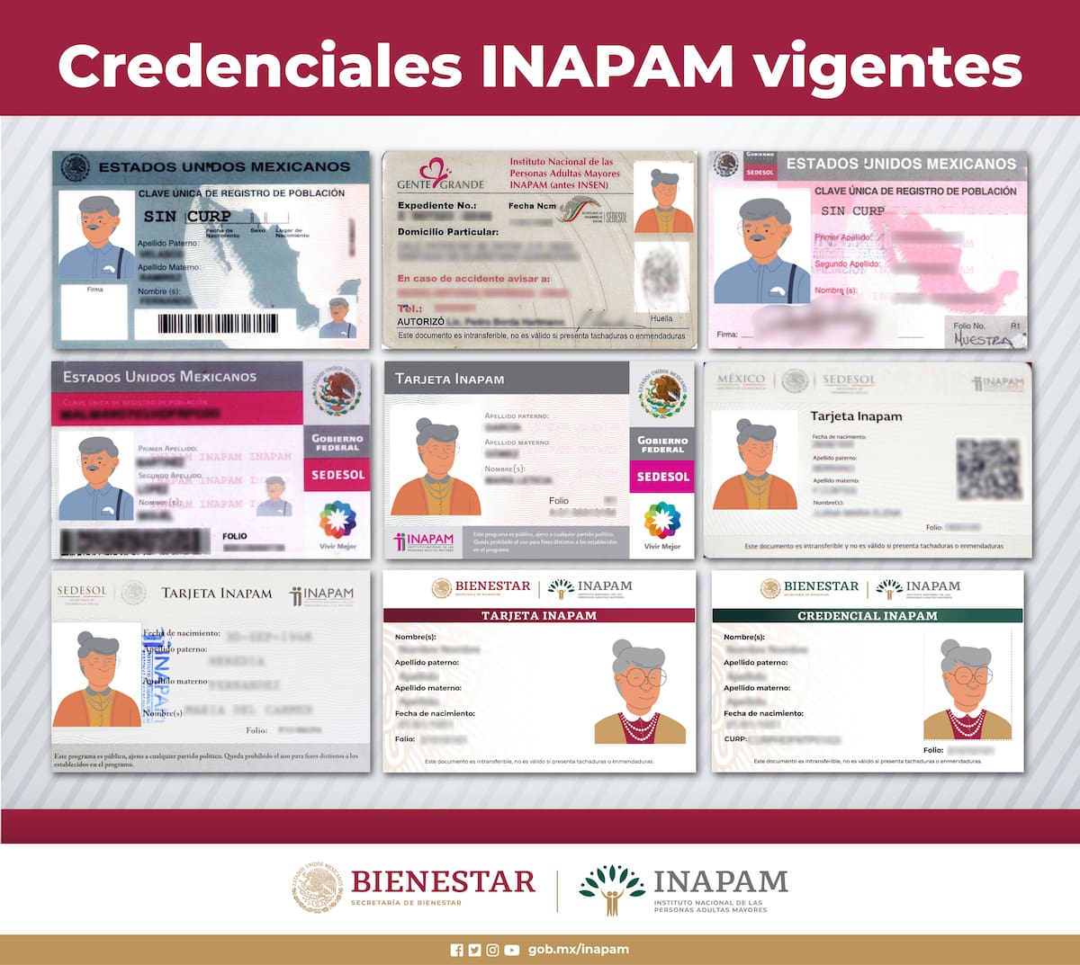 Sin importar desde cuándo se tiene la credencial del Inapam, ésta no pierde vigencia con la existencia de nuevos diseños