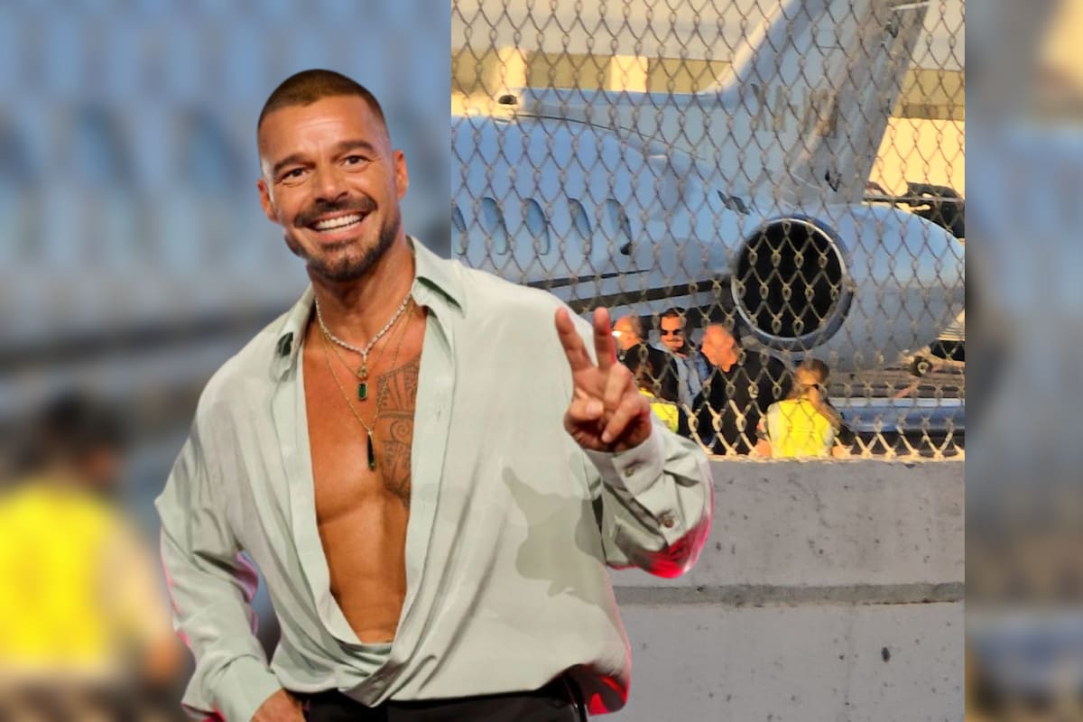 Ricky Martin llegó a Hermosillo en jet para presentarse en la Expogan 2026
