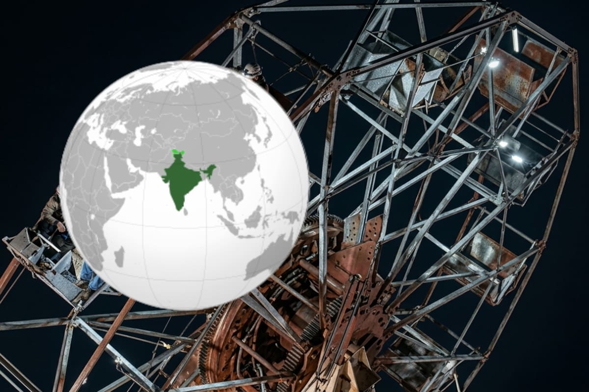 Rueda de la fortuna colapsó con 80 personas en ella; captan en video el fuerte accidente en la India