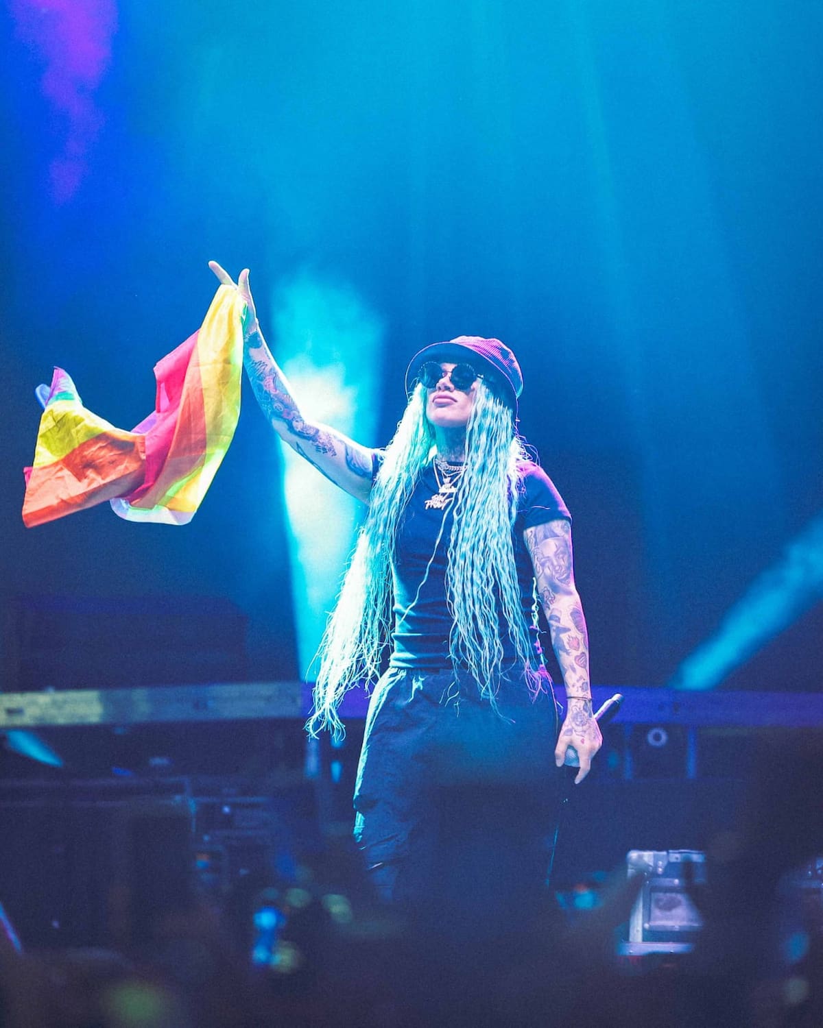 La rapera méxicoamericana Snow Tha Product , fue la encargada de abrir los show estelares de la noche l Foto: Daniel Reséndiz