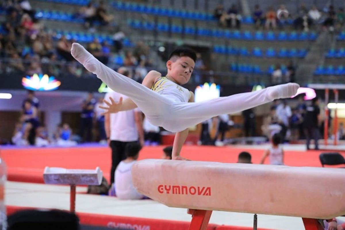 Diego Mendoza destacó en el Nacional de Gimnasia