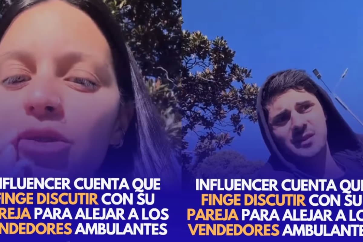 Esto es para ahuyentarlo: pareja revela la estrategia que usa cuando se les acerca un vendedor ambulante